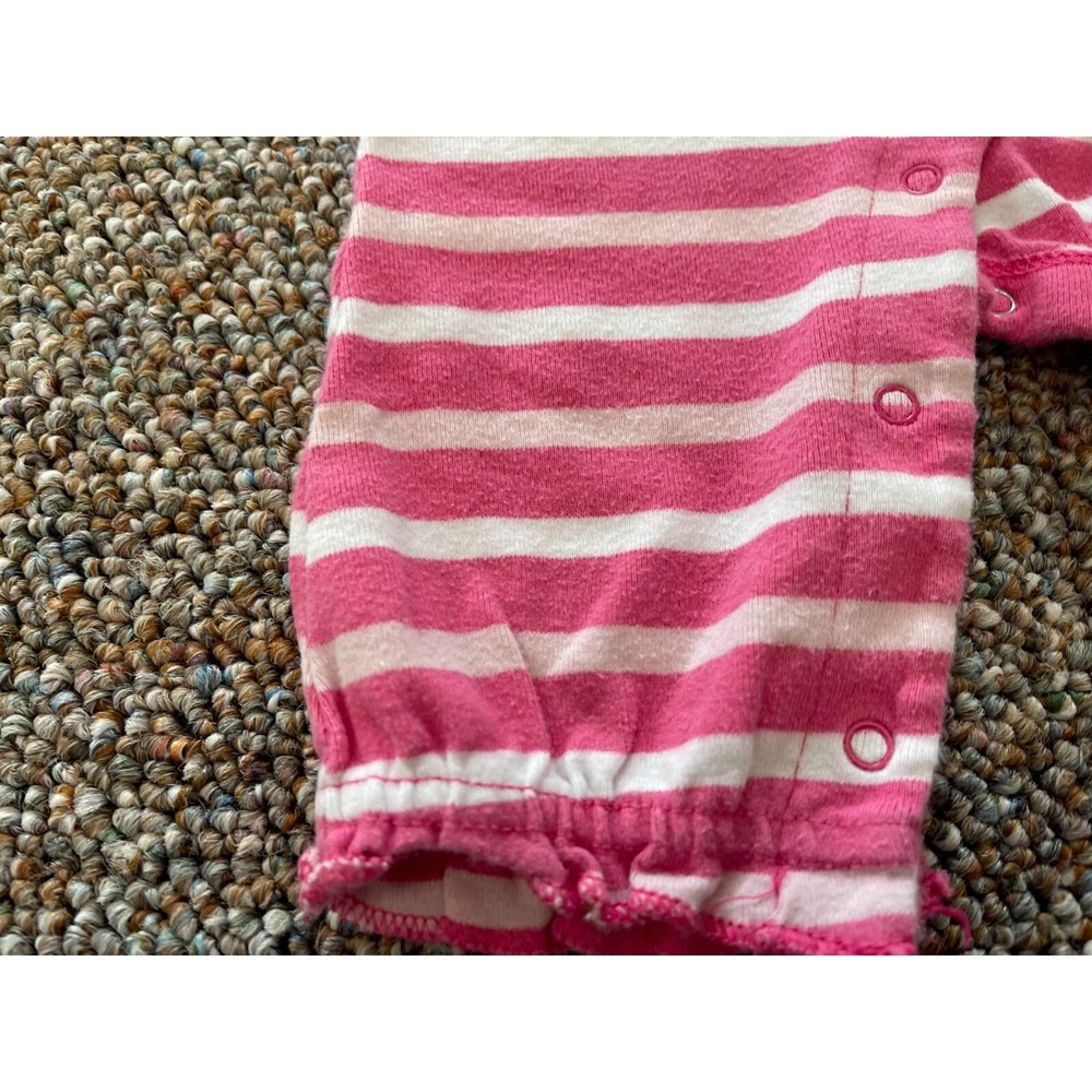 Old Navy Girls Pink & White Striped Romper 3-6M - Picture 2 of 3